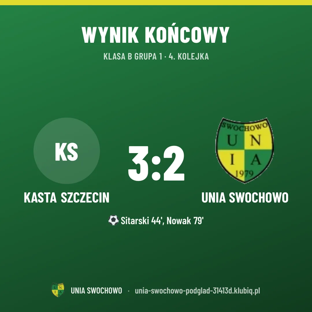 KASTA SZCZECIN 3:2 UNIA Swochowo